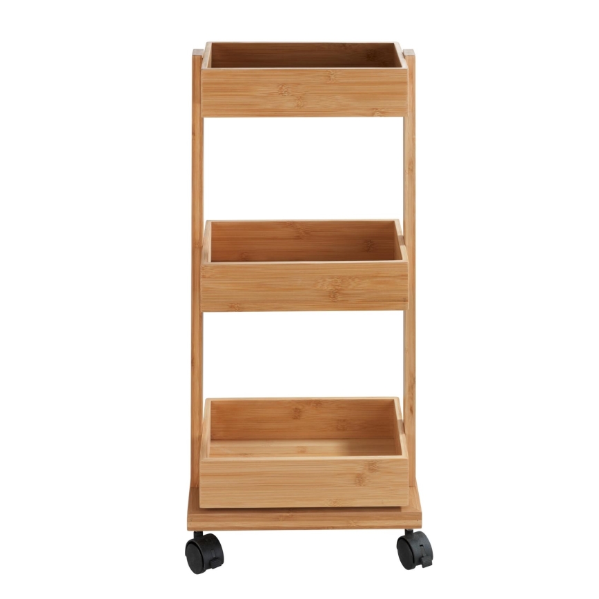 WENKO 24390100 - Riiul TORTONA 18x71,5 cm pruun/must