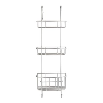 WENKO 24422100 - Riiul OLESI 22,5x70 cm roostevaba teras/hõbedane