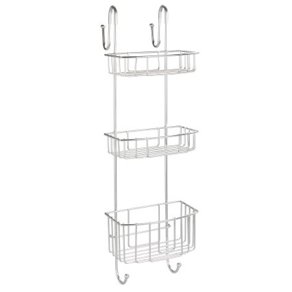 WENKO 24422100 - Riiul OLESI 22,5x70 cm roostevaba teras/hõbedane