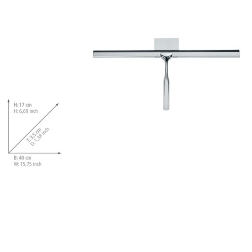 WENKO 24506100 - TERNI pühkija 40x17 cm läikiv kroom