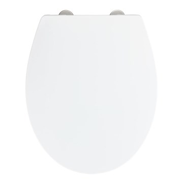 WENKO 24516100-WC WC-iste 300/350 kg 37x44,5 cm valge/hõbedane