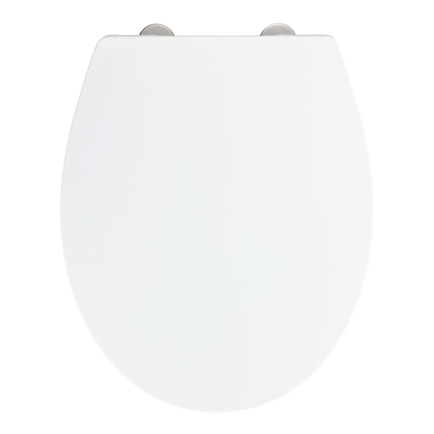 WENKO 24516100-WC WC-iste 300/350 kg 37x44,5 cm valge/hõbedane