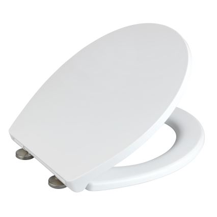 WENKO 24516100-WC WC-iste 300/350 kg 37x44,5 cm valge/hõbedane