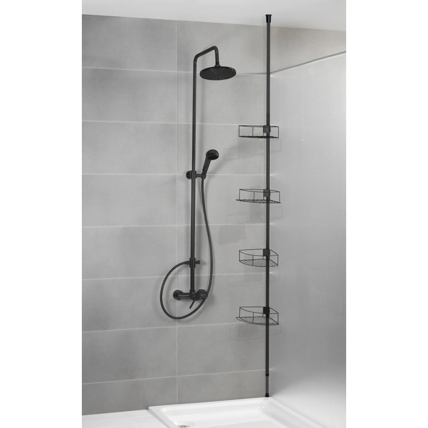 WENKO 24568100-Nurgariiul DOLCEDO 31x230 cm roostevaba teras/must
