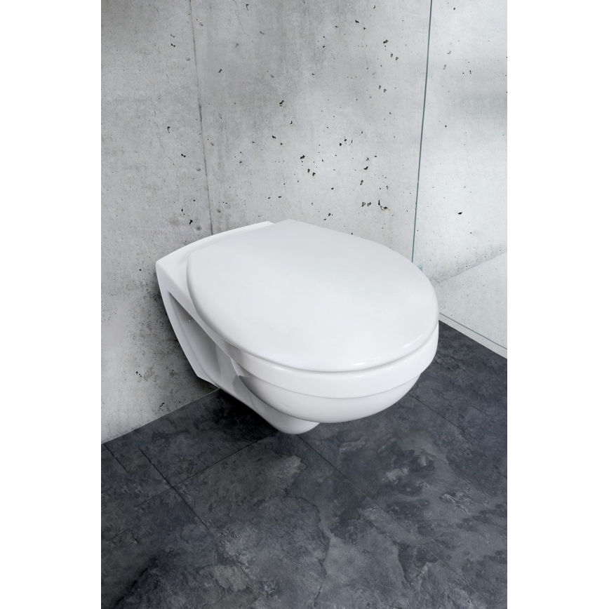 WENKO 24571100-WC WC-istme kaas VORNO NEO 46x37 cm valge/hõbedane