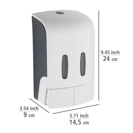 WENKO 24591100-Seebiannustaja TARTAS 480 ml valge/hall