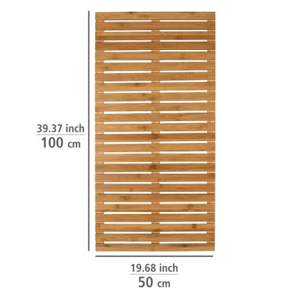 WENKO 24611100 - BAMBUSA uksematt 100x50 cm pruun