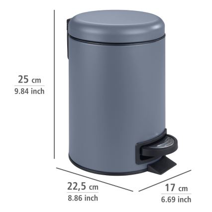 WENKO 24635100 - Korv LEMAN 17x25 cm sinine/must