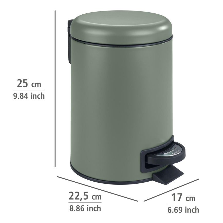 WENKO 24636100 - Korv LEMAN 17x25 cm roheline/must