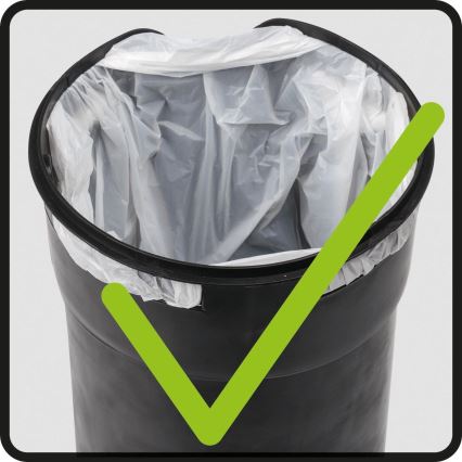 WENKO 24678100 - LEMAN korv 21x24 cm valge/must