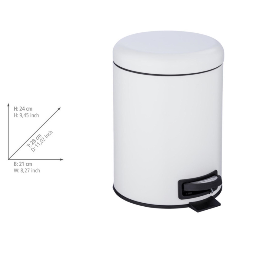 WENKO 24678100 - LEMAN korv 21x24 cm valge/must