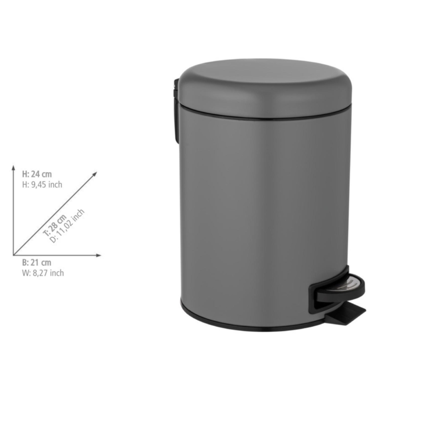 WENKO 24682100 - Korv LEMAN 21x24 cm hall/must