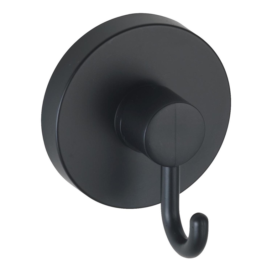 WENKO 24730100 - VACUUM-LOC ümar konks, must, 6x6,7 cm