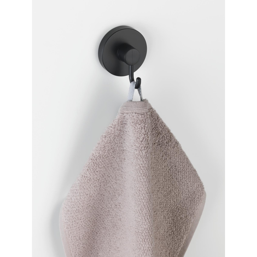 WENKO 24730100 - VACUUM-LOC ümar konks, must, 6x6,7 cm
