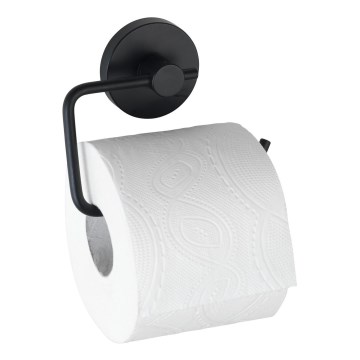 WENKO 24738100-tualettpaberihoidja VACUUM-LOC RUND SCHW 13,5x10,5 cm must