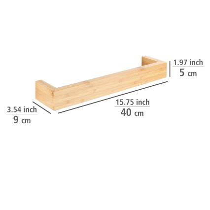 WENKO 24741100 - rätikuhoidja BAMBUSA 40x9 cm pruun