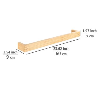 WENKO 24742100 - Rätikuhoidja BAMBUSA 60x9 cm pruun