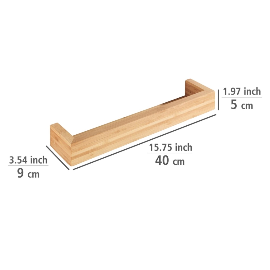 WENKO 24743100 - BAMBUSA alus 40x9 cm pruun