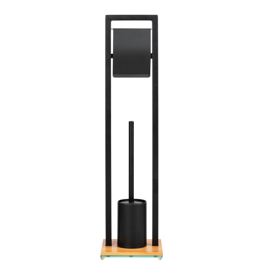 WENKO 24751100 - WC-komplekt BAMBU⁠SA 18x72,5 cm must/pruun