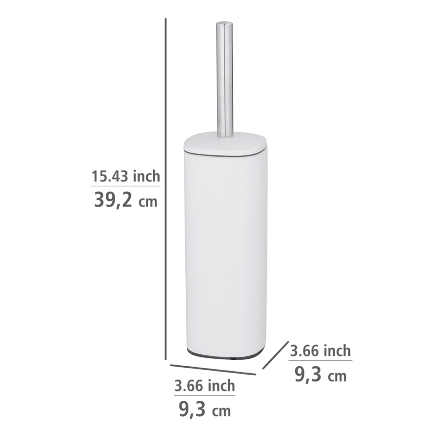 WENKO 24776100 - WC hari ALASSIO 9,3x39,2 cm roostevaba teras/valge