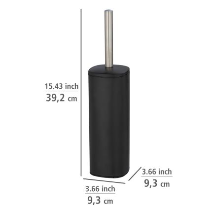 WENKO 24778100 - WC-hari ALASSIO 9,3x39,2 cm roostevaba teras/must