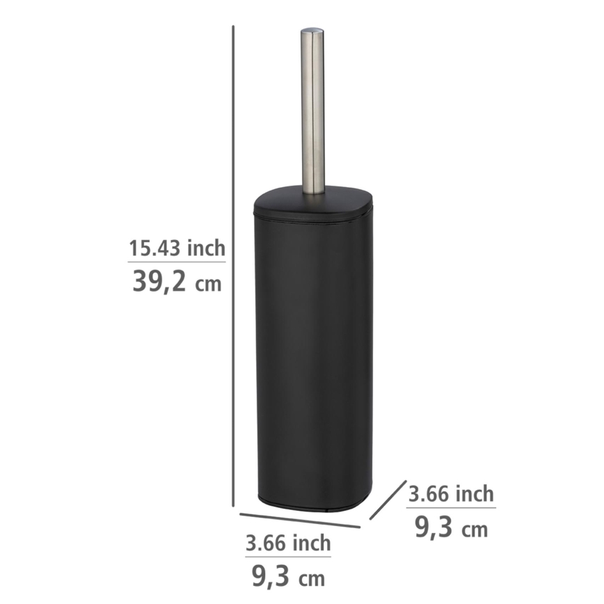WENKO 24778100 - WC-hari ALASSIO 9,3x39,2 cm roostevaba teras/must
