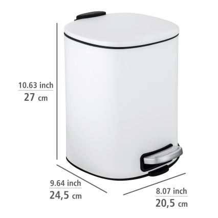 WENKO 24779100 - Korv ALASSIO 20,5x27 cm valge/must