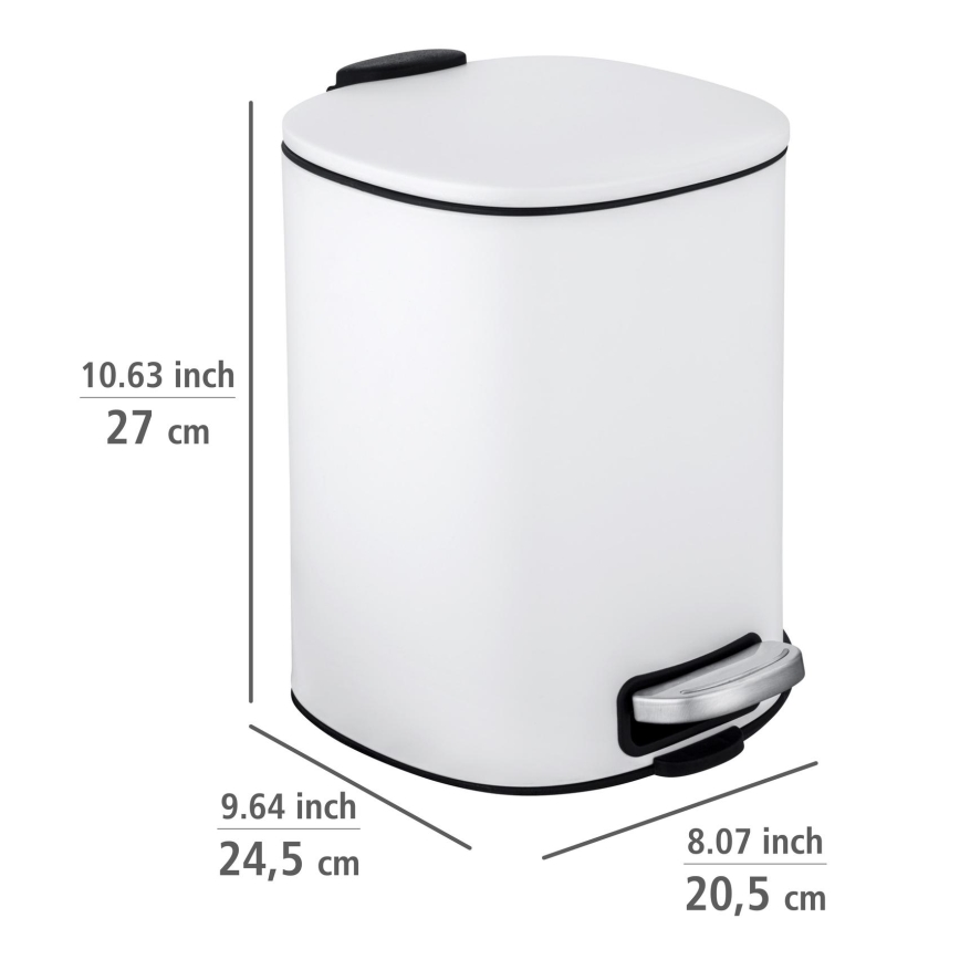 WENKO 24779100 - Korv ALASSIO 20,5x27 cm valge/must