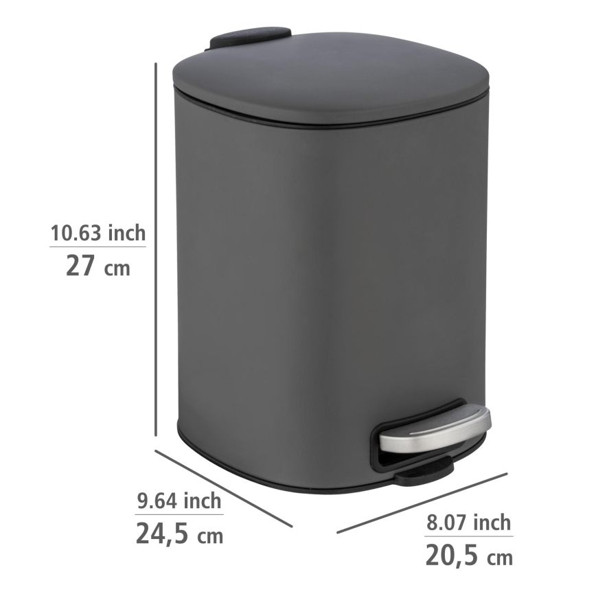 WENKO 24780100 - Korv ALASSIO 20,5x27 cm hall/must
