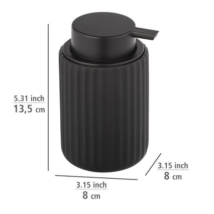 WENKO 24804100 - Seebiannustaja BELLUNO 8x13,5 cm must