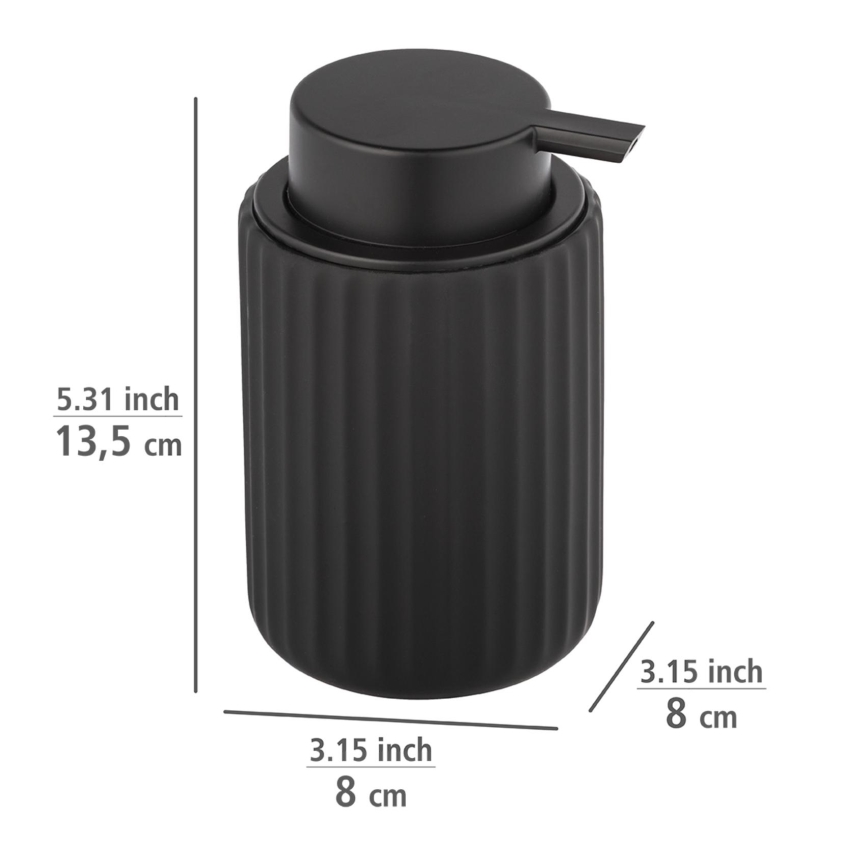 WENKO 24804100 - Seebiannustaja BELLUNO 8x13,5 cm must