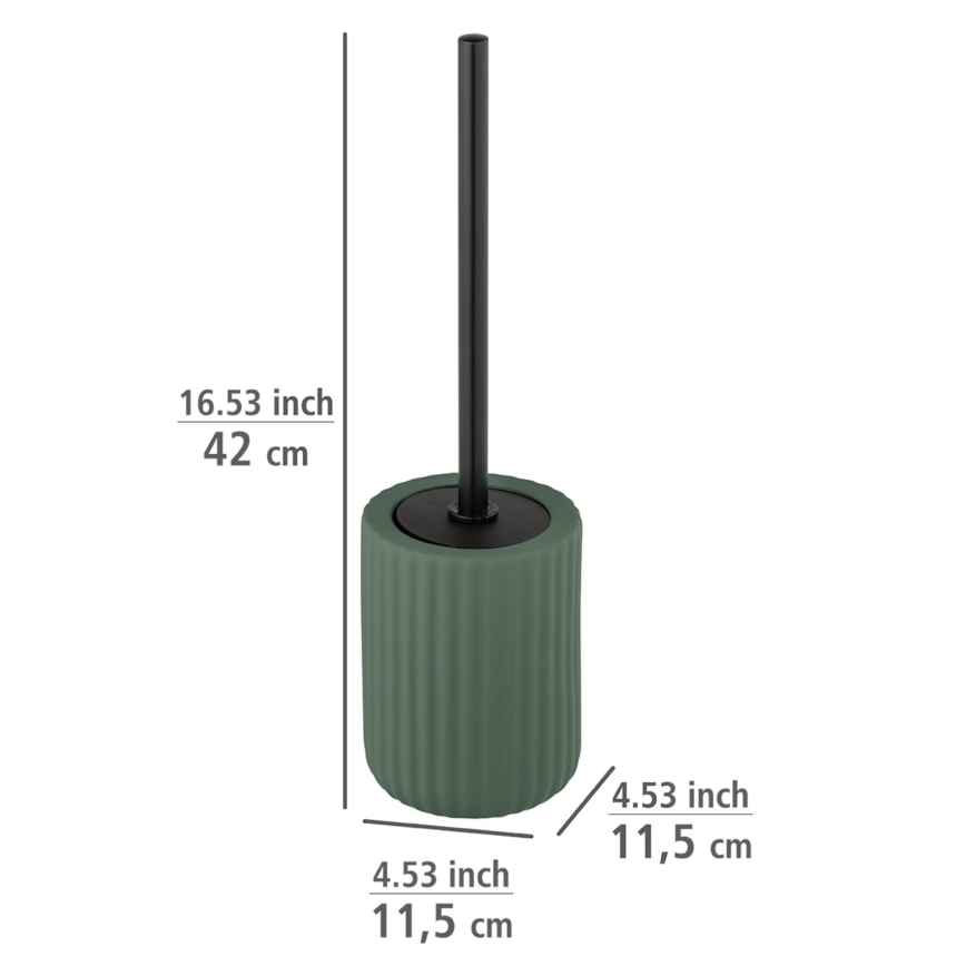 WENKO 24808100 - WC-hari BELLUNO 11,5 x 42 cm roheline/must