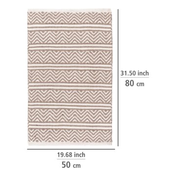 WENKO 24868100-Põrandamatt SHAKI 50x80 cm beež/valge