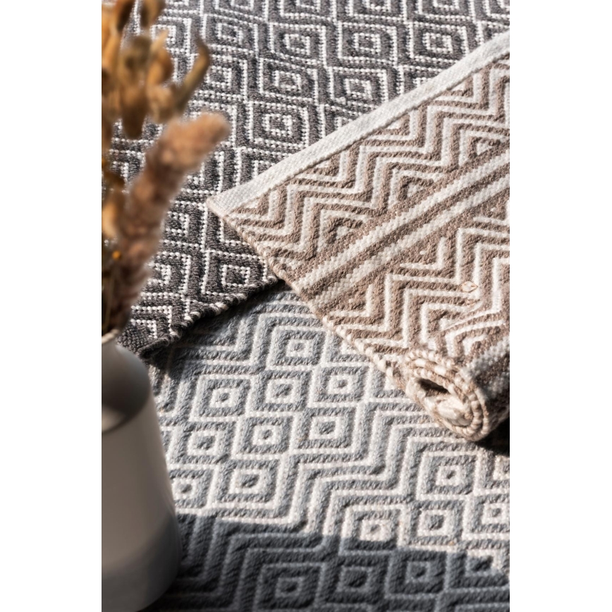 WENKO 24868100-Põrandamatt SHAKI 50x80 cm beež/valge