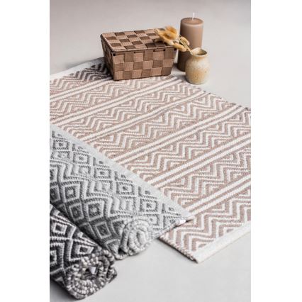 WENKO 24868100-Põrandamatt SHAKI 50x80 cm beež/valge