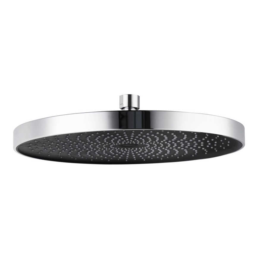 WENKO 24910100 - Dušipea SOFTWATER 26x26 cm läikiv kroom/must