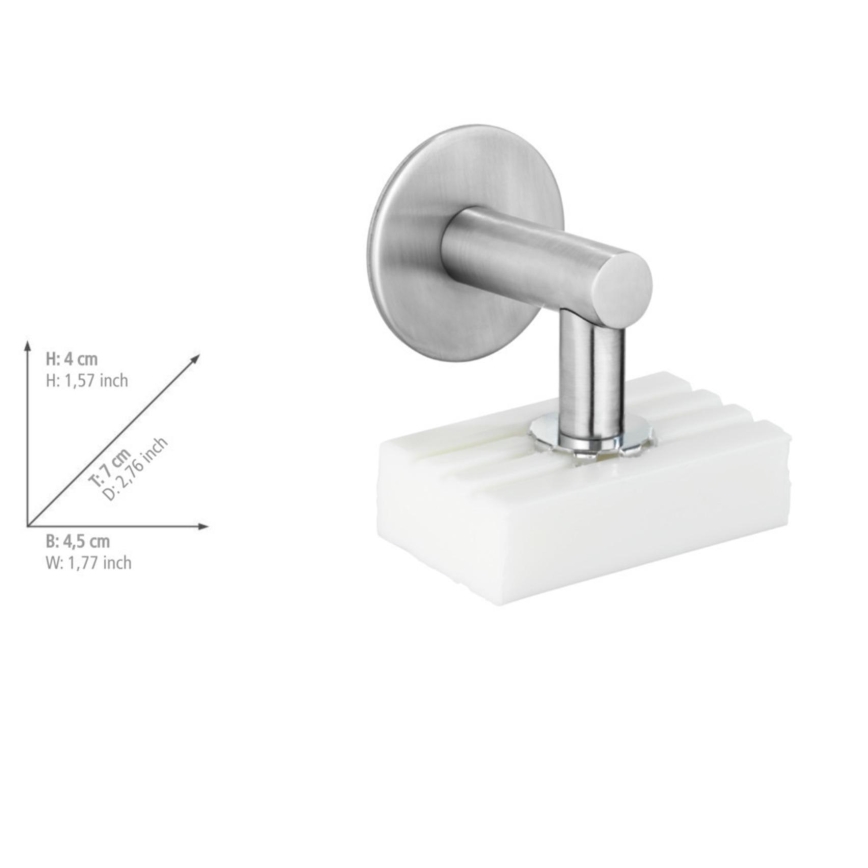WENKO 24971100-Seebihoidik TURBO-LOC 4,5x7 cm hõbedane