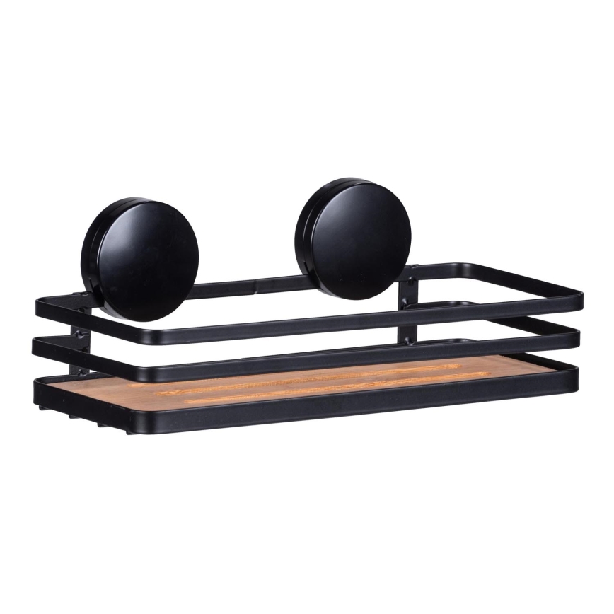 WENKO 24979800-riiul ALBA 26,5x12,5 cm must/pruun