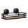 WENKO 24979800-riiul ALBA 26,5x12,5 cm must/pruun
