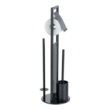WENKO 24982800 - WC-komplekt RAVINA 20x70 cm roostevaba teras/must