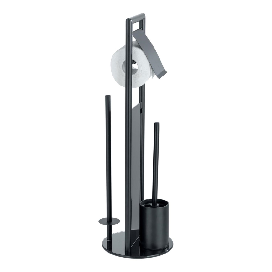 WENKO 24982800 - WC-komplekt RAVINA 20x70 cm roostevaba teras/must