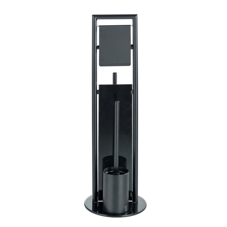 WENKO 24982800 - WC-komplekt RAVINA 20x70 cm roostevaba teras/must