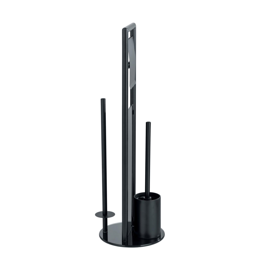 WENKO 24982800 - WC-komplekt RAVINA 20x70 cm roostevaba teras/must