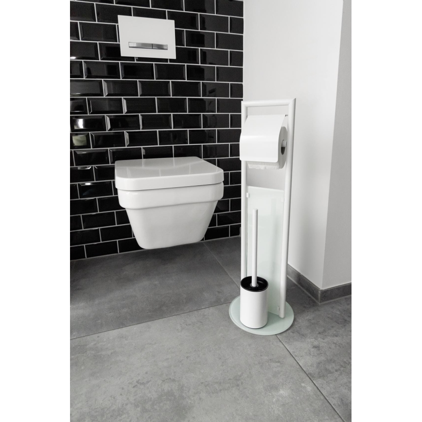 WENKO 24983800 - WC-komplekt RAVINA 20x70 cm roostevaba/valge