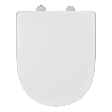WENKO 24988100-WC WC-iste EXCLUSIVE 45x36,5 cm valge/hõbedane