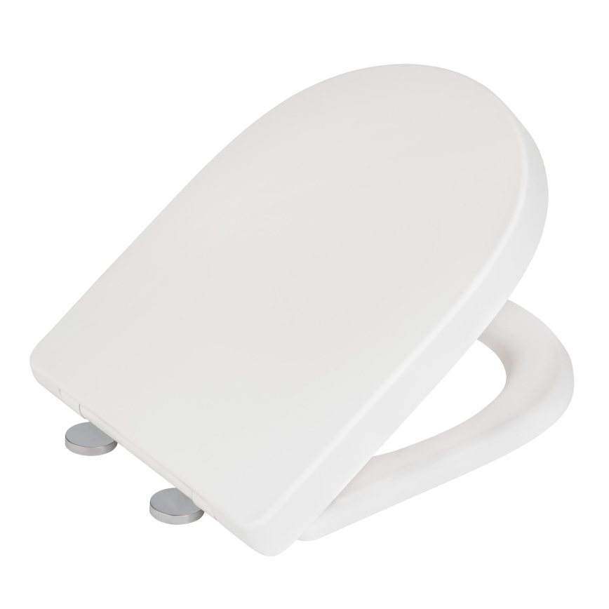 WENKO 24988100-WC WC-iste EXCLUSIVE 45x36,5 cm valge/hõbedane