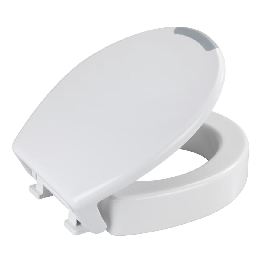 WENKO 25005100-WC-poti kaas SECURA 37x44 cm valge/hall