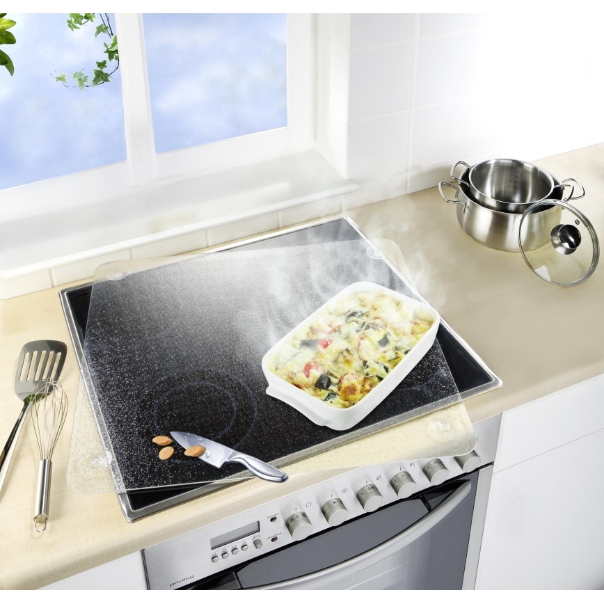 WENKO 2511910800 - Katteplaat 50x56 cm läbipaistev/hall
