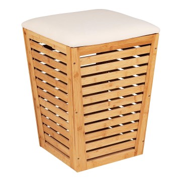 WENKO 25143100 - Pesukorv BAMBUSA 40x56 cm pruun