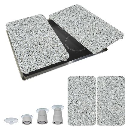 WENKO 2521120500-plaadi kate ABDECKPLATTE - NEUTRAALNE 30x52 cm graniit/mitmevärviline